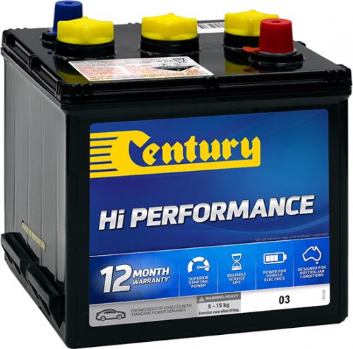 C03 Century 6 Volt Mg/vw - 6 Volt Car Batterywarranty 12mth/12mth Com