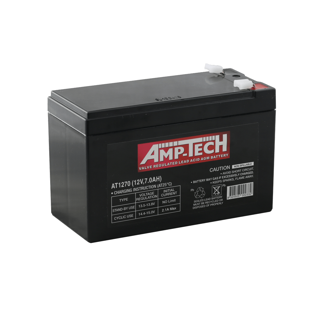 SLA BATTERY 12V7AHF1 AMPTECH AT1270
