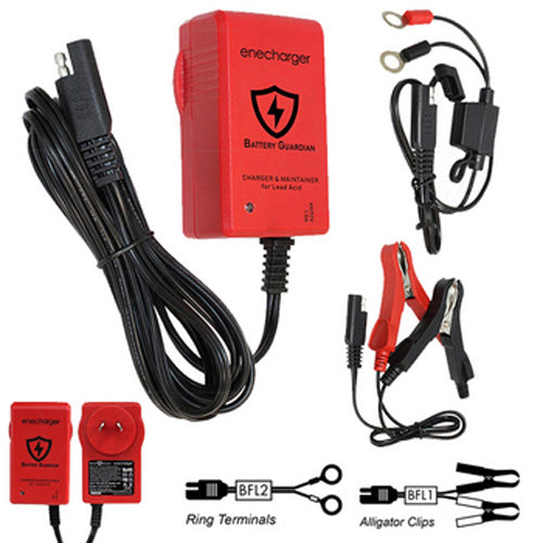 Enecharger Battery Guardian ICS1 - 6V / 12V 1.0A 7 Step Fully Automatic Lead Acid Battery Charger