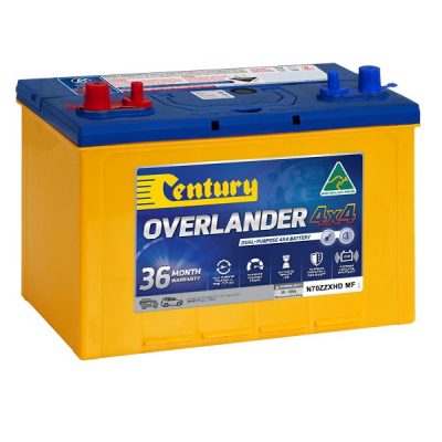 Century N70zzxhd 735cca Overlander Dual Purpose Battery. Battery 36 Months Warranty/12 Months Commercial