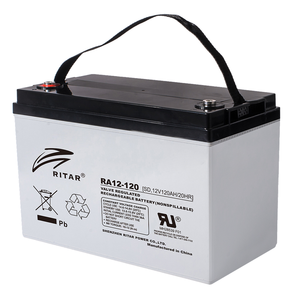 Ritar 12v120AH AGM Deep cycle Battery 12MTH Warranty