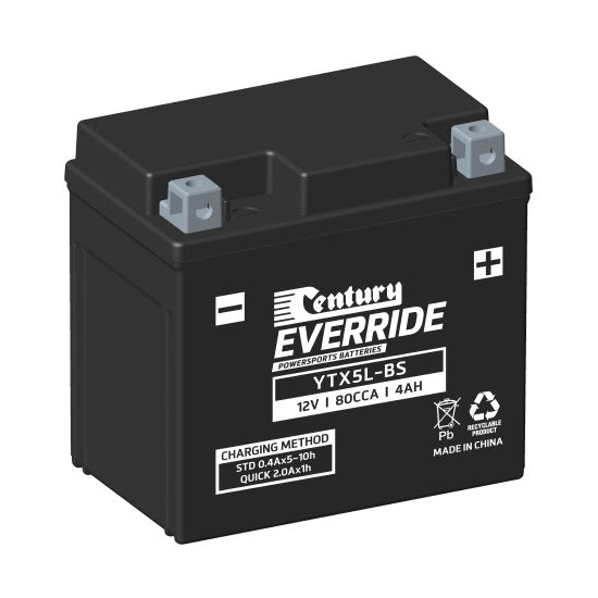 Century EverRide ytx5l-bs 18month warranty