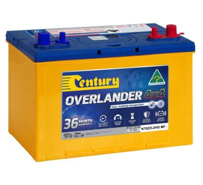 Century N70zzlxhd 735cca Overlander Dual Purpose Battery. Battery 36 Months Warranty/12 Months Commercial