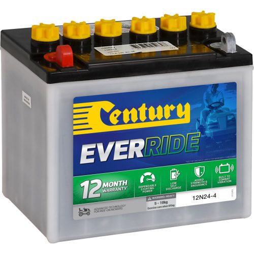 C12n24-4 Century Lawn Mower Battery 270ccawarranty 12mth Priv/12mth Comm + -