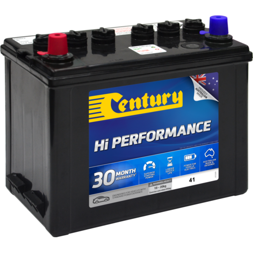 C41 Century Batterywarranty 30mth Priv/12mth Comm