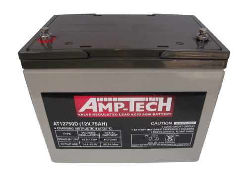 SEALD LEAD ACID 12V75AH AMP-TECH