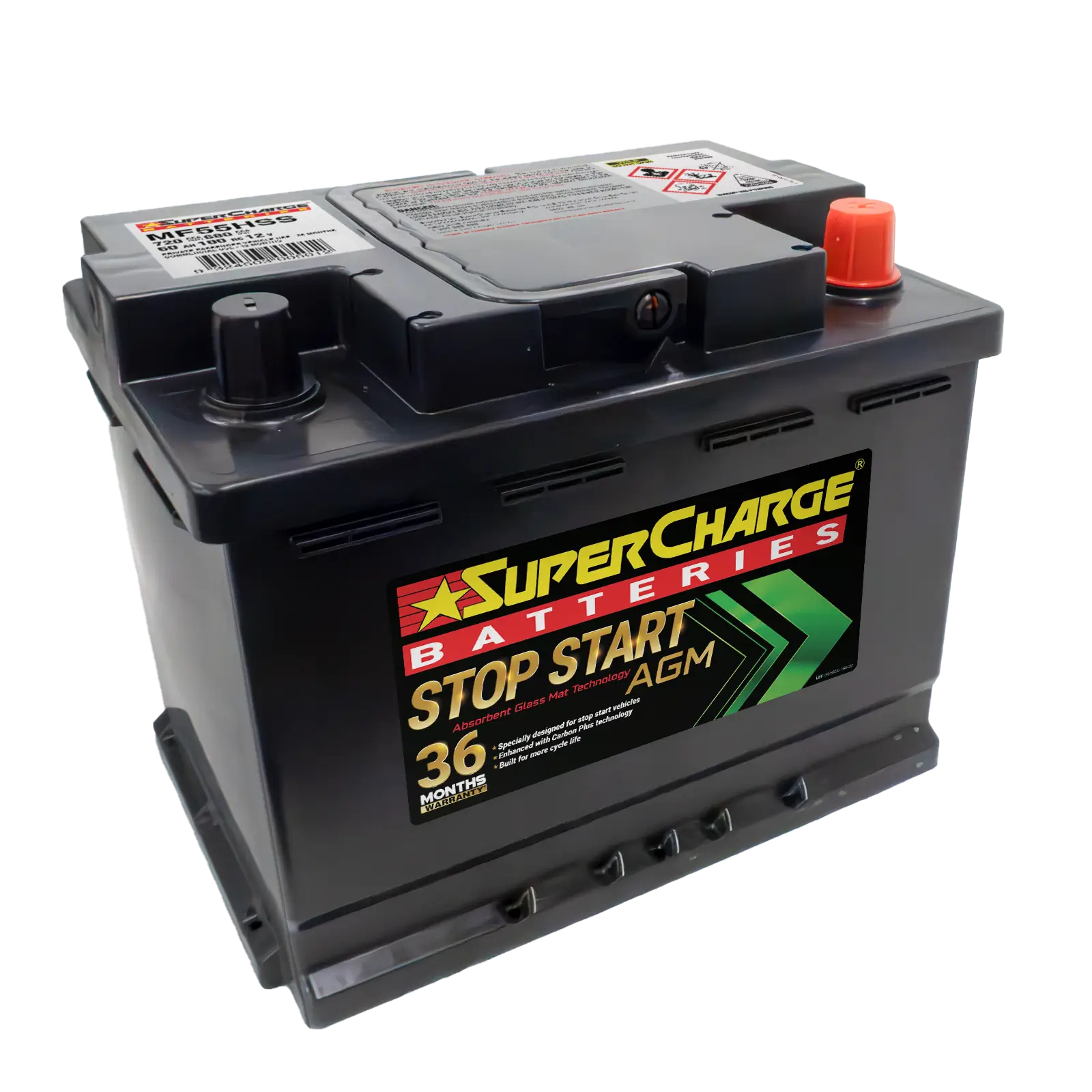SuperCharge 680CCA Car AGM Battery MF55HSS - RTM